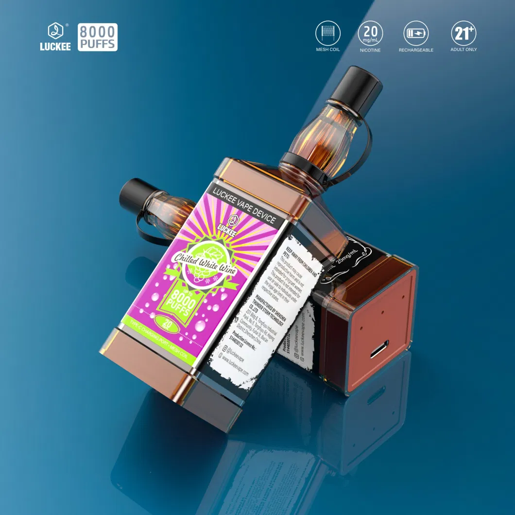 Disposable Electronic Cigarette Vape Box 8000puffs Rechargeable Last Long Time Vape with FDA