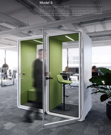 Movable Privacy Hotel Work Pod for Commercial Meeting Negotiation Cabin Office Pod 