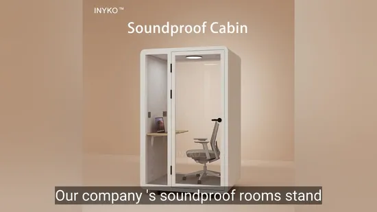 Office Booth Silent Cabin Modular Soundproof Meeting Pod for 4 Persons 