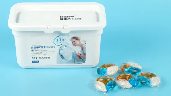 15g OEM ODM Deep Stain Removal Washing Capsule Laundry Detergent Pods 